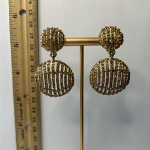 Elegant Gold Statement Earrings